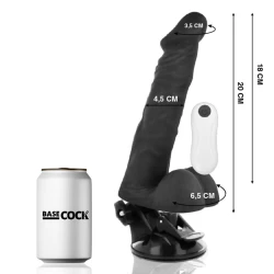 Dildo Articulat - Realist, Negru, 20 cm.
