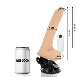 Vibrator penis realist cu telecomandă, TPE, 19 x 4 cm