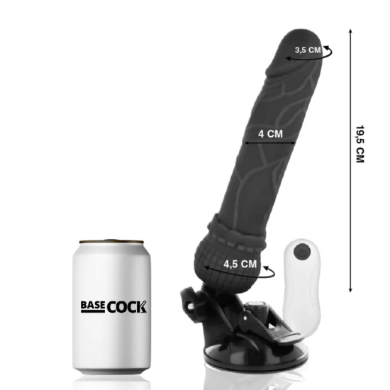 Vibrator Realistic - Negru, 19.5 cm.