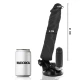 Vibrator penis realist cu telecomandă, negru, 21x4 cm