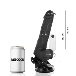Vibrator Realistic - Negru, 19.5 cm.