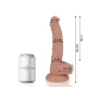 Dildo realist din cauciuc și PVC, natural, 18,2 cm