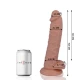 Dildo realist din cauciuc și PVC, natural, 19.5 cm
