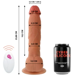 Dildo Master Ben, Cu Telecomandă, Bej