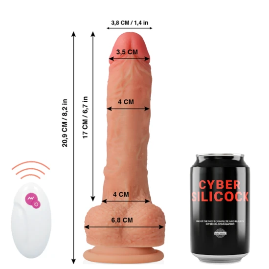 Vibrator Mr Rick, Cu Telecomandă, Bej