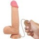Dildo realist cu piele glisantă, Roz, 21.8 cm