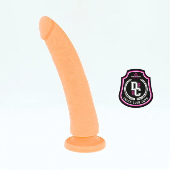 DELTA CLUB - Jucărie sexuală tip dildo, silicon medical, Natural, 20 cm - Ø 4 cm