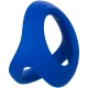 Inel dublu pentru penis și testicule, albastru