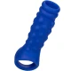HUSĂ PENTRU PENIS CU MĂRGELE, Silicon lichid, Albastru