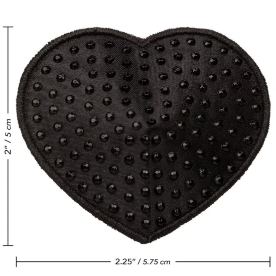 Acoperitor pentru sfârcuri în formă de inimă, Radiance Heart, Negru