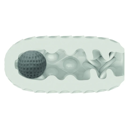 Ou Masturbator Boundless, Reversibil Moale, Cu Bilă, Pentru Stimulare, Galben