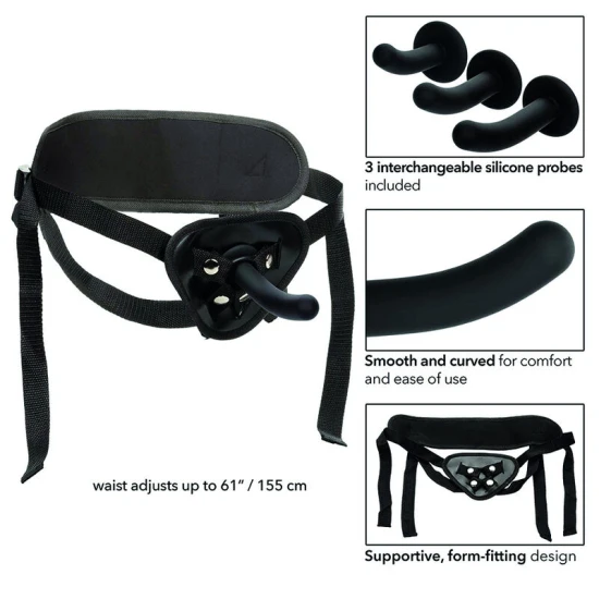 Kit pegging cu ham universal din silicon, negru