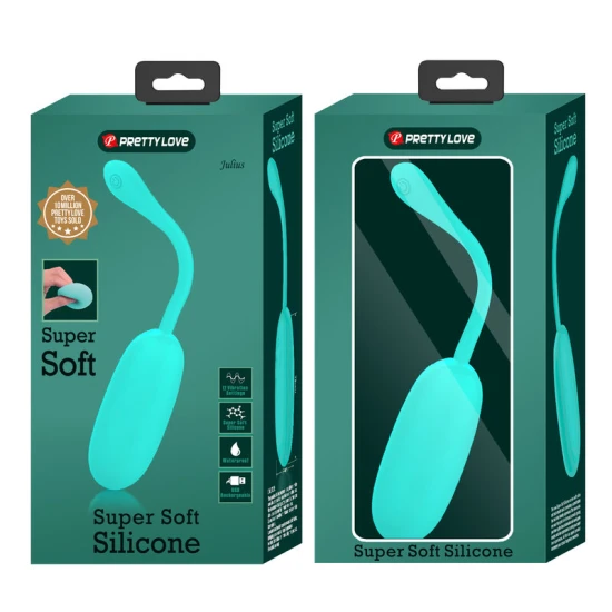 Vibrator Julius, impermeabil, reîncărcabil, verde aqua