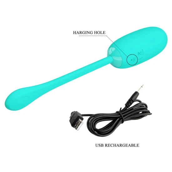Vibrator Julius, impermeabil, reîncărcabil, verde aqua