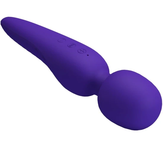 Stimulator Meredith - 12 moduri de vibrație, Violet, Mărime medie.