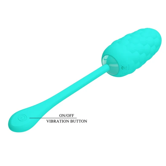 Vibrator Ou, Vibrant, textură marină, reîncărcabil, Verde aqua