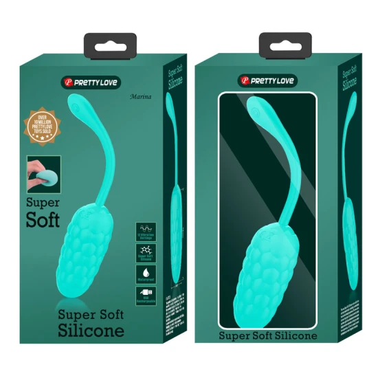 Vibrator Ou, Vibrant, textură marină, reîncărcabil, Verde aqua