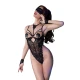 Body sexy CR 4488 - Decupat, Negru, S/M