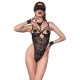 Body sexy CR 4488 - Decupat, Negru, L/XL