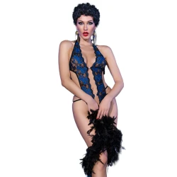 CR 4479 - Body tip crotchless, albastru, S/M
