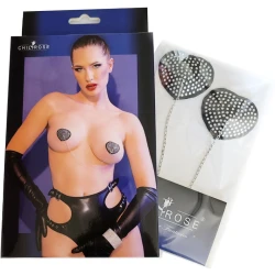 CHILROSE - Acoperitoare pentru sâni Model CR 4662, Argintiu și Negru