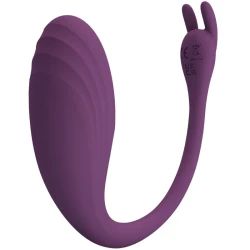 Vibrator tip ou, telecomandă, mov
