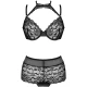 Set Lenjerie Linera - Choker, Negru, Mărime Unică