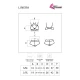 Set Lenjerie Linera - Choker, Negru, Mărime Unică