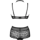 Set Lenjerie Linera - Choker, Negru, Mărime Unică
