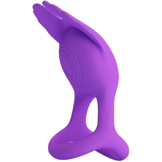 Inel Vibrator Penian din Silicon, Mov