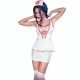 Costum asistentă seducător din material, S/M