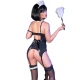Costum Maid - CR 4152, Negru, L/XL