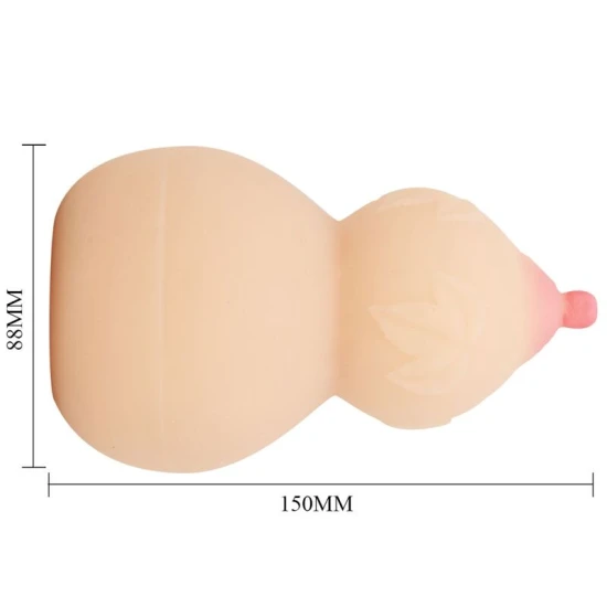 Masturbator model Calabash, formă de sân, Flesh