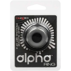 Inel Penis Alpha Prolong - Set de 2, Gri, Mărime Unică.