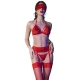 Set CR 4467 - Patru Piese, Roșu, L/XL