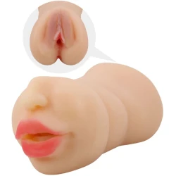 Masturbator Dual Entry - Zoey, Alb, Mărime Unică