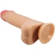 Dildo Realistic - Cu Ventuză, Alb, 20.6 CM