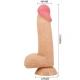 Dildo Realistic - Cu Ventuză, Alb, 20.6 CM