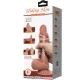 Dildo realist cu ventuză din TPR, culoare piele, 20,6 cm