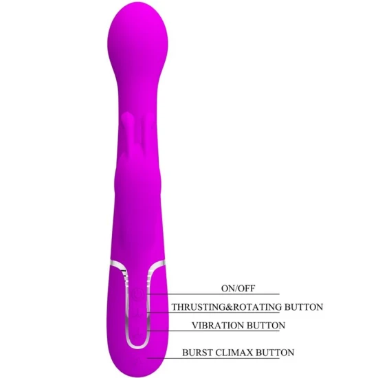 VIBRATOR RABBIT 3 ÎN 1 MULTIFUNCȚIONAL, Violet