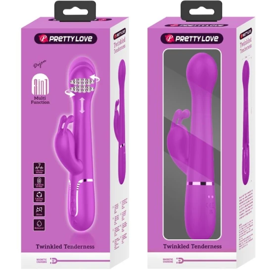 VIBRATOR RABBIT 3 ÎN 1 MULTIFUNCȚIONAL, Violet