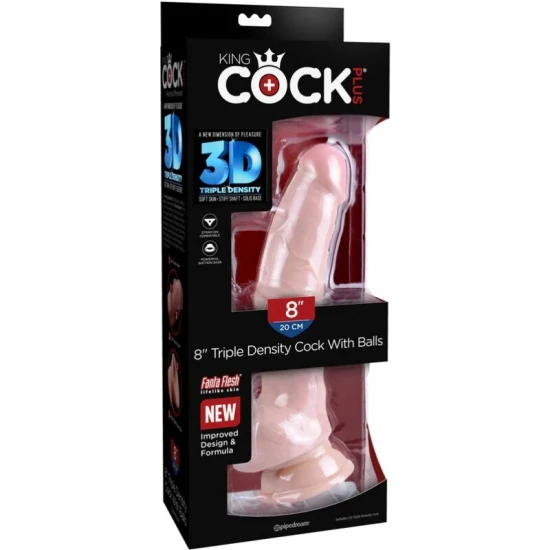 DILDO TRIPLE DENSITY, 18.4 CM