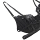 Set Subblime - Sutien, Chilot și Jartieră din Dantelă, Negru, S/M