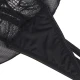 Teddy din dantelă, negru, L/XL, cu guler tip halter și fustă din tulle