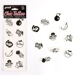 SECRET PLAY - Set de 10 tatuaje temporare SPICY COLLECTION, Roz