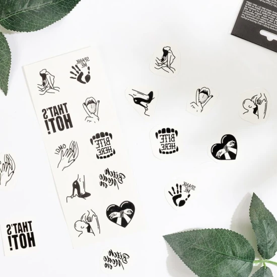 SECRET PLAY - Set de 10 tatuaje temporare Kinky Collection