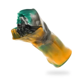 Arges masturbator masculin din silicon, pentru gură, Negru