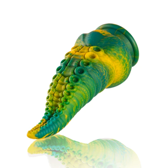 Cetus Verde Tentacul Dildo Silicon Marime Mare