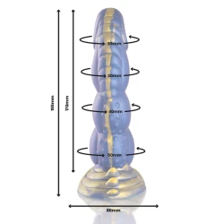 DILDO Tip Model Poseidon, Roz/Albastru