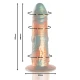 DILDO TALOS DIN SILICON, Roz